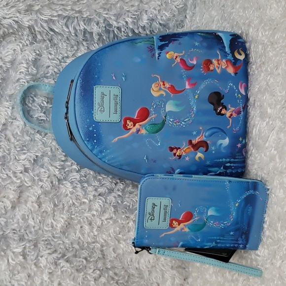 NWT Loungefly Little Mermaid Ariel and Sisters set - Picture 12 of 16